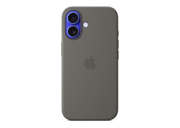 Чехол для iPhone 16 Silicone with MagSafe серый