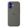 Чехол для iPhone 16 Silicone with MagSafe серый