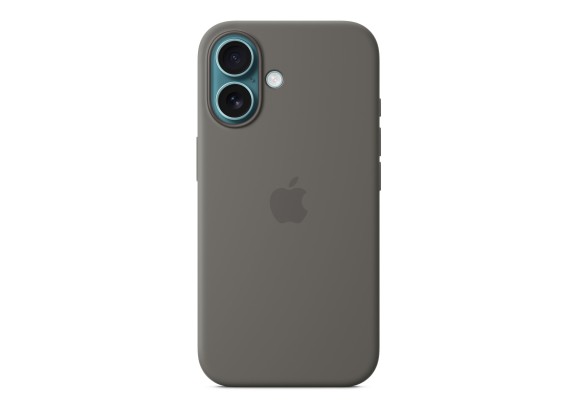 Чехол для iPhone 16 Silicone with MagSafe серый