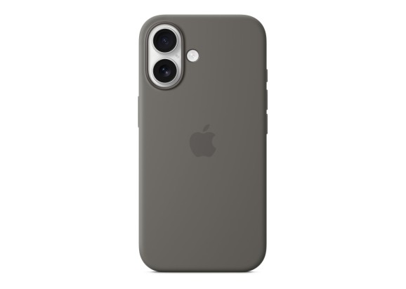 Чехол для iPhone 16 Silicone with MagSafe серый