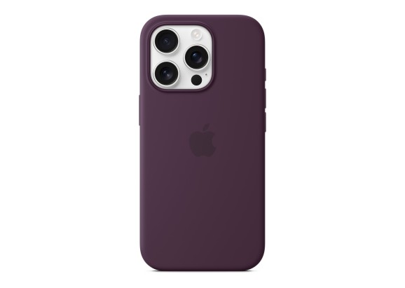 Чехол для iPhone 16 Pro Silicone with MagSafe сливовый
