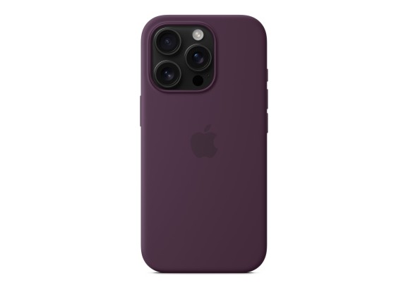 Чехол для iPhone 16 Pro Silicone with MagSafe сливовый
