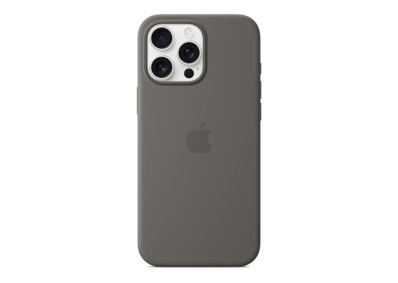Чехол для iPhone 16 Pro Max Silicone with MagSafe серый