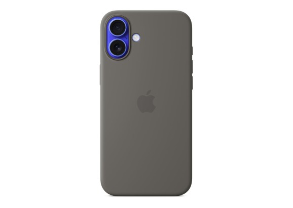 Чехол для iPhone 16 Plus Silicone MagSafe серый