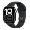Apple Watch Series 10 46mm Jet Black Aluminium Sport Band Black M/L