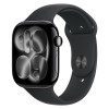 Apple Watch Series 11 46mm Jet Black Aluminum Black Sport Band M/L