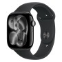 Apple Watch Series 11 46mm Jet Black Aluminum Black Sport Band M/L