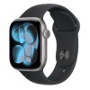 Apple Watch Series 11 42mm Space Grey Aluminium Black Sport Band S/M