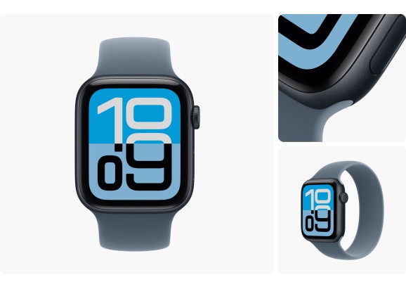 Apple Watch SE 3 40 mm Midnight Aluminum Midnight Sport Band S/M