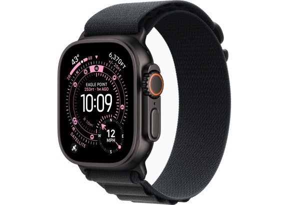 Apple Watch Ultra 3 49mm Black Titanium Black Alpine Loop M