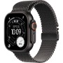 Apple Watch Ultra 3 49mm Black Titanium Milanese Loop Black M