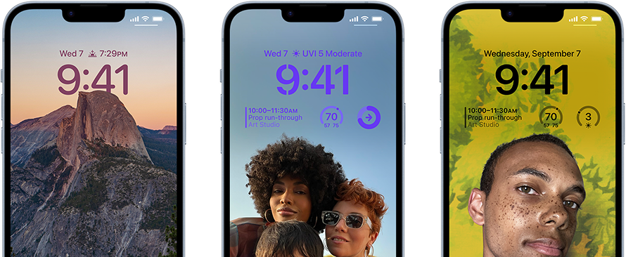 экран блокировки айфон 14